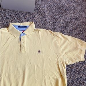 Vintage pale yellow tommy hilfiger polo